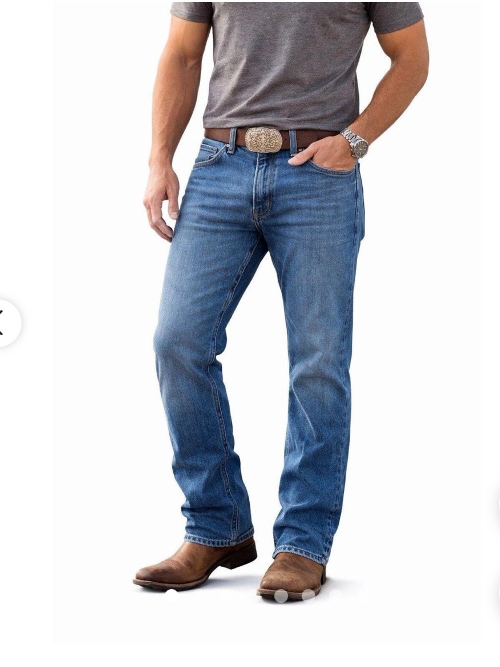 Wrangler Straight Leg Regular Fit Men’s Jeans. Size 34x29.